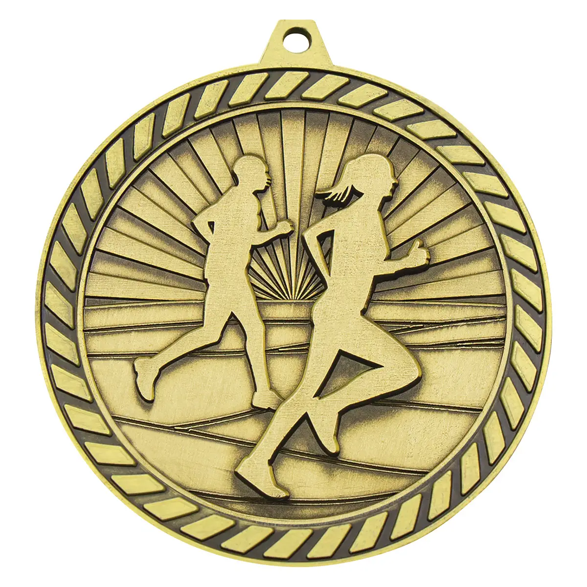 mmv625g-gold Gold venture medal cross country with metal construction