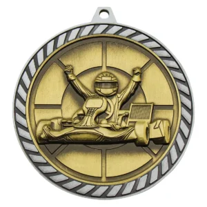 Silver venture medal go kart with metal construction