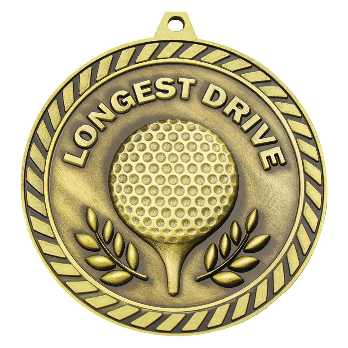 mmv669g-gold Gold venture medal longest drive with metal construction