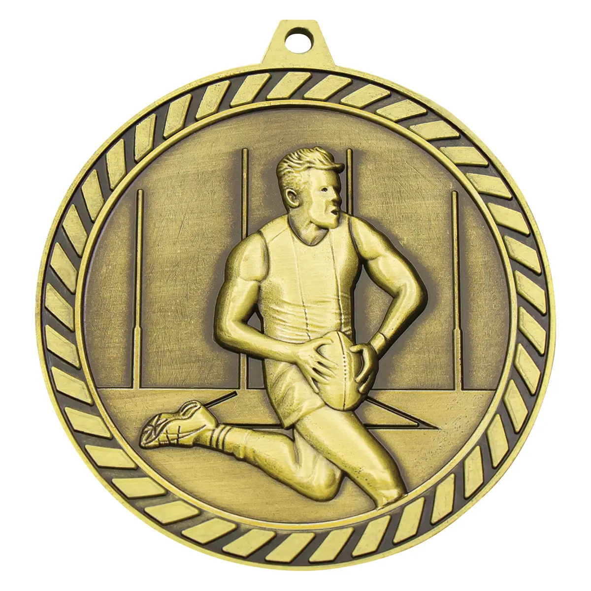 mmv686g-gold Gold venture medal male with metal construction