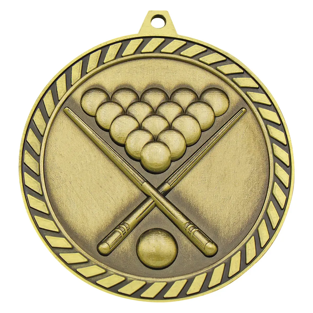 Gold venture medal pool with metal construction