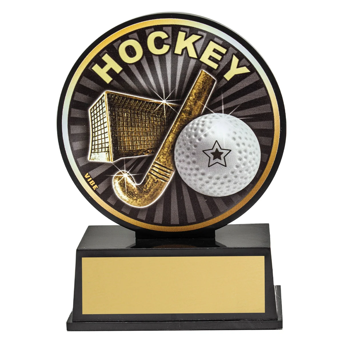 vb44-black Black vibe hockey with plastic construction