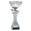 cup155a-silver Silver vogue tower cup with plastic / metal construction