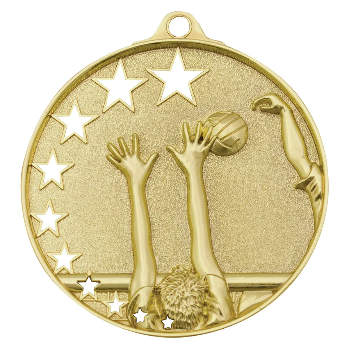 mh915g-gold Gold volleyball stars with metal construction
