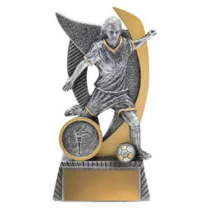 Silver warrior - female with resin construction