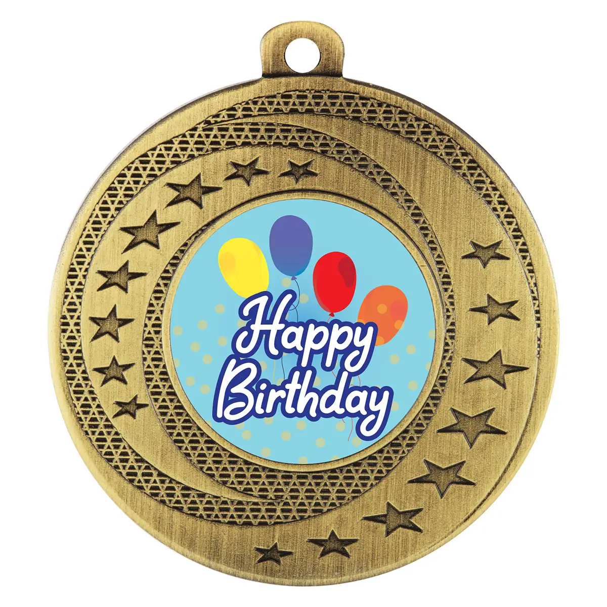 asw142g-gold Gold wayfare - birthday with metal construction