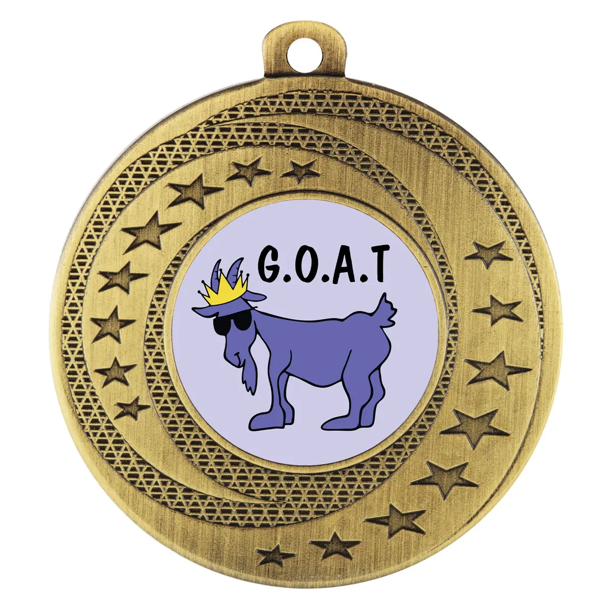 asw109g-gold Gold wayfare - goat with metal construction