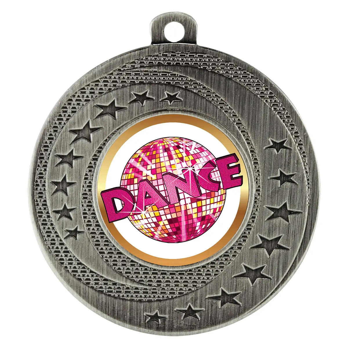 bsw119s-silver Silver wayfare medal - dance with metal construction