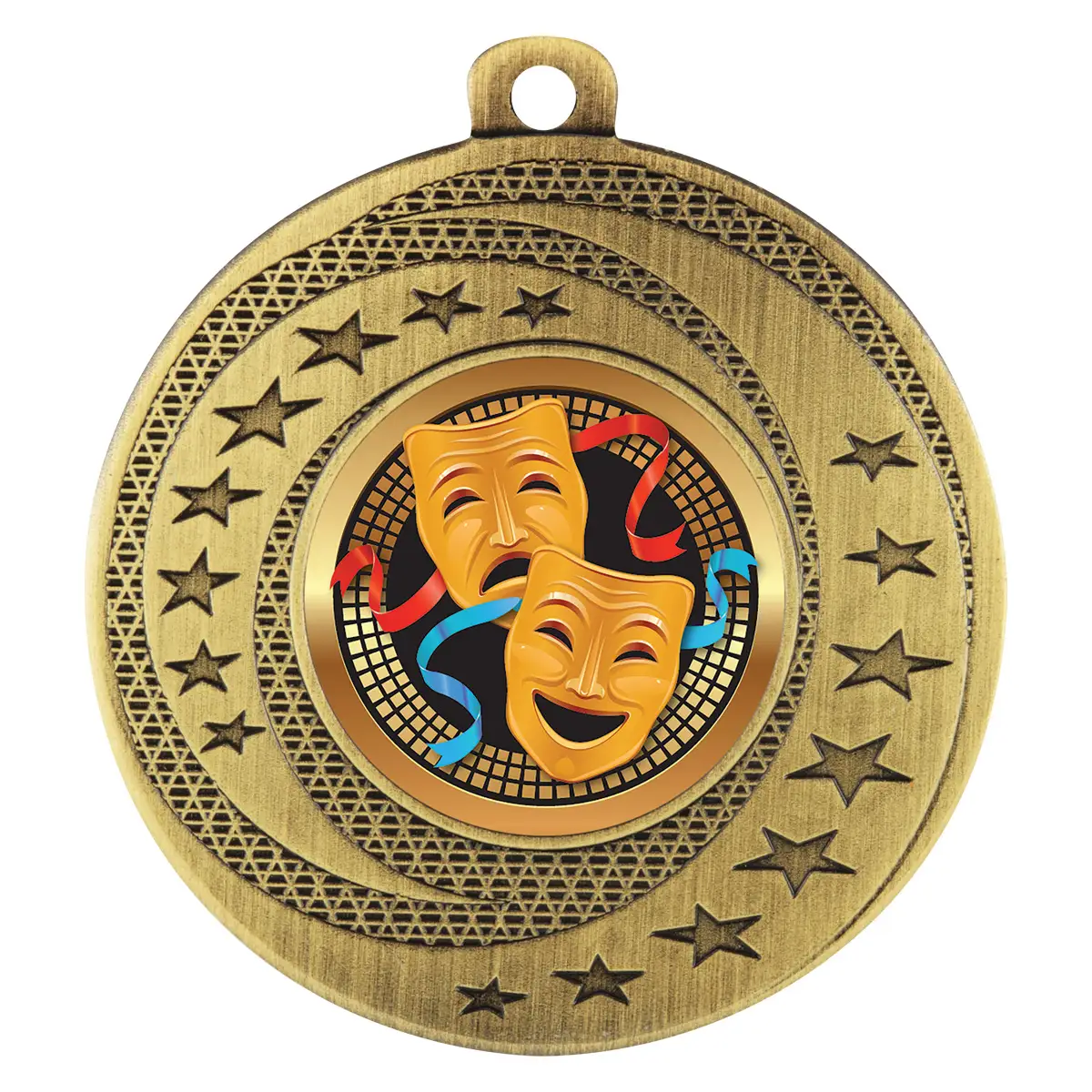 Gold wayfare medal - drama with metal construction