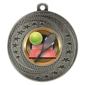 Silver wayfare medal - tennis with metal construction