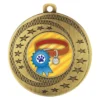 asw167g-gold Gold wayfare - ribbon & collar with metal construction