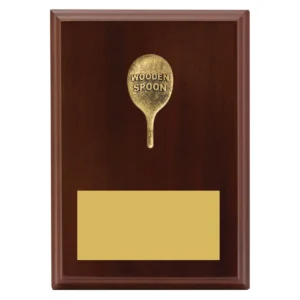 Walnut wooden spoon plaque with timber construction