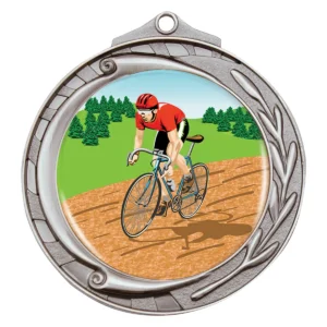 Silver wreath - cycling with metal construction