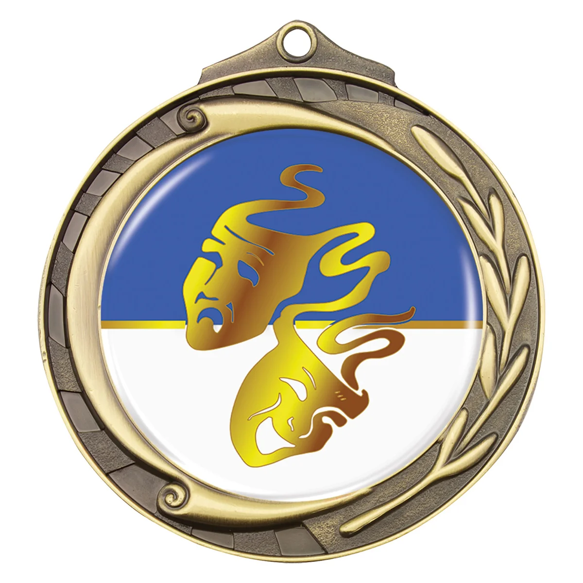 Gold wreath - drama with metal construction