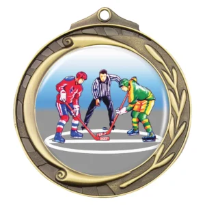 Gold wreath - ice hockey with metal construction