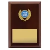 pl05a-walnut Walnut wreath plaque with timber construction