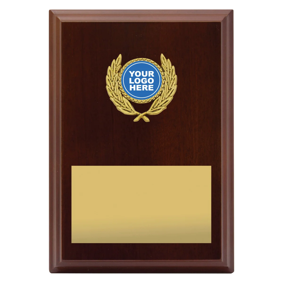 pl05a-walnut Walnut wreath plaque with timber construction