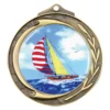 Gold wreath - sailing with metal construction