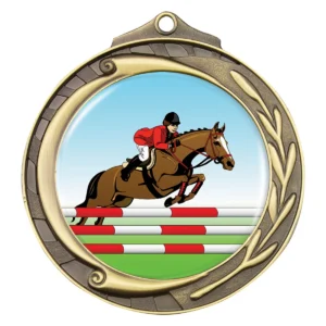 Gold wreath - show jumping with metal construction