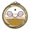 wmk162g-gold Gold wreath - squash with metal construction