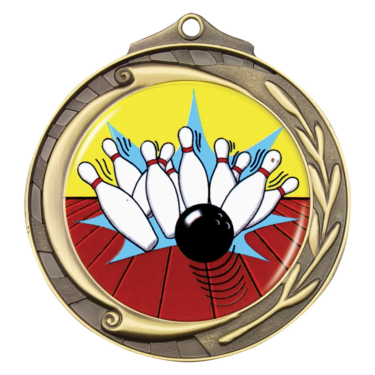 wmk174g-gold Gold wreath - strike with metal construction