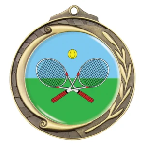 Gold wreath - tennis with metal construction
