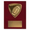 American Football Nova Plaque small American football plaque with football emblem on a wooden plaque.