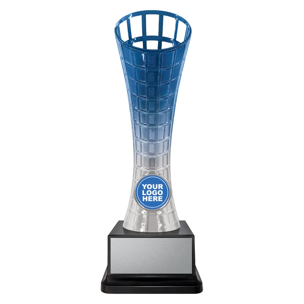 Clarion Cup Silver and Blue small Clarion Cup Silver and Blue with plastic construction