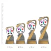 Fitness Arclight Fitness Arclight trophies next to ruler