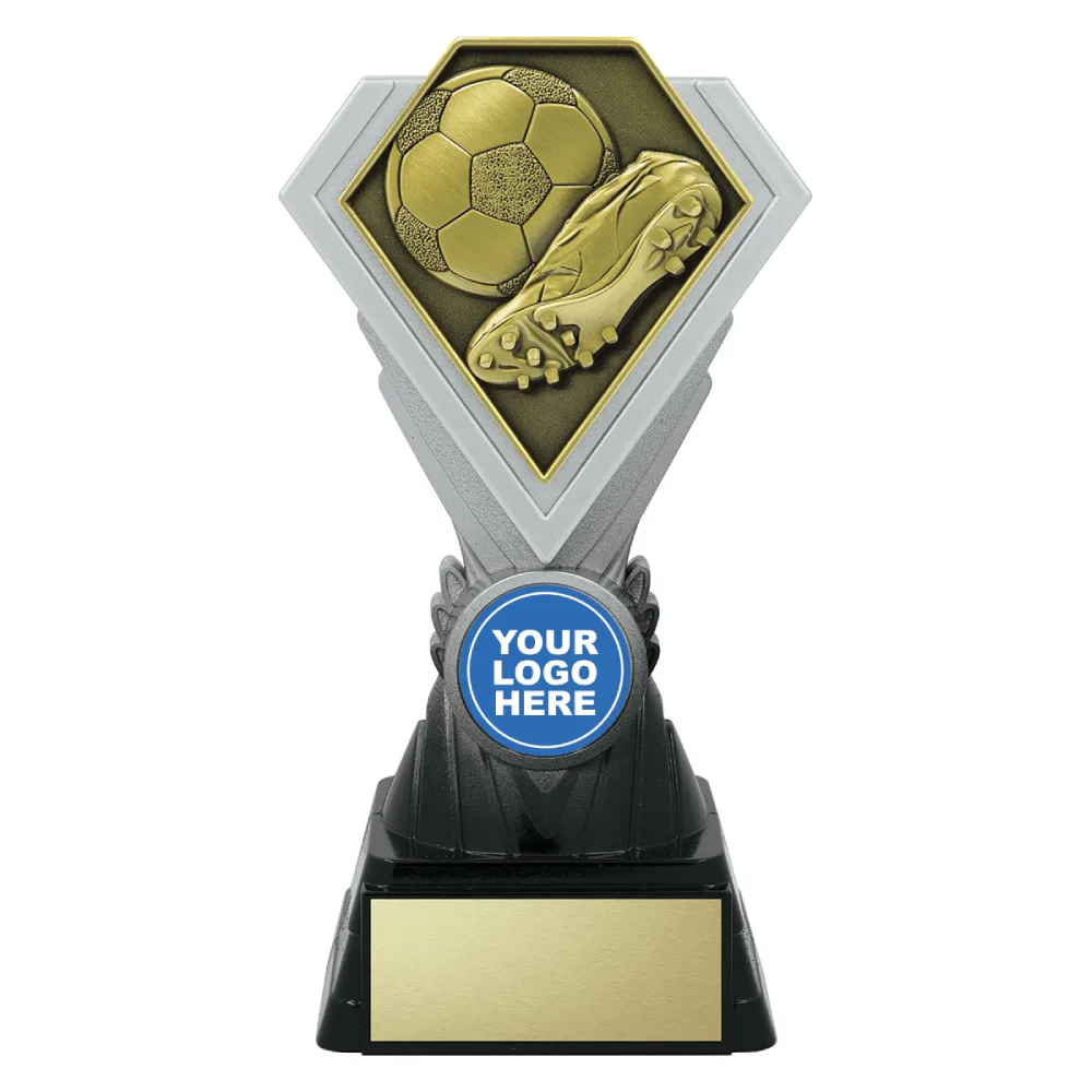 Football Diamond Gold medium Gold diamond - football with plastic construction