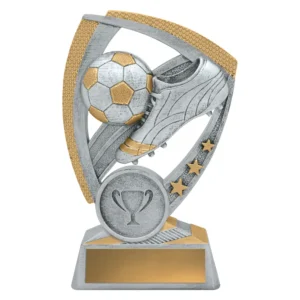 silver football replay - soccer with resin construction