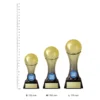 Epic Football trophies next to ruler