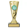 Gold carnival cup - genius with plastic / marble construction
