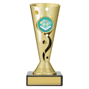 Gold carnival cup - genius with plastic / marble construction