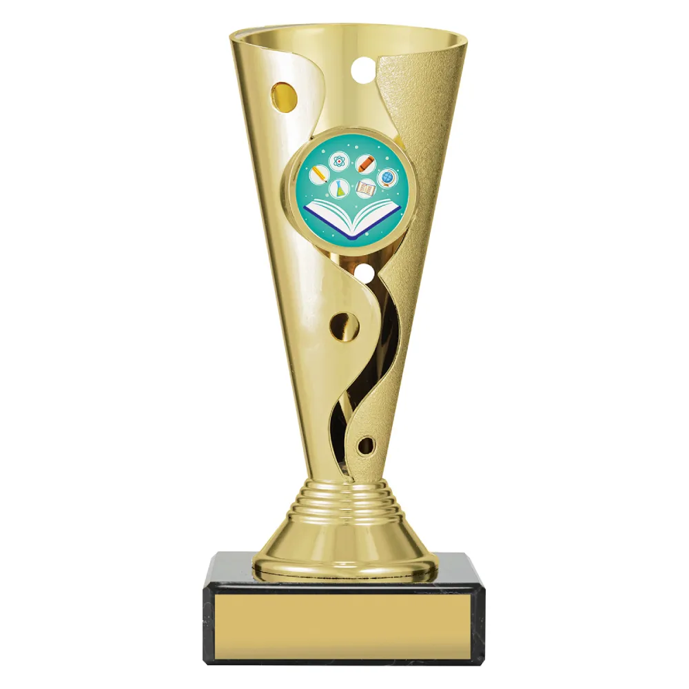 Gold carnival cup - genius with plastic / marble construction