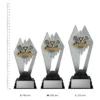 Lacrosse Shadowcrest Lacrosse Shadowcrest trophies next to ruler