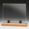 Panorama Glass and Metal back Panorama Glass and Metal with glass / wood construction