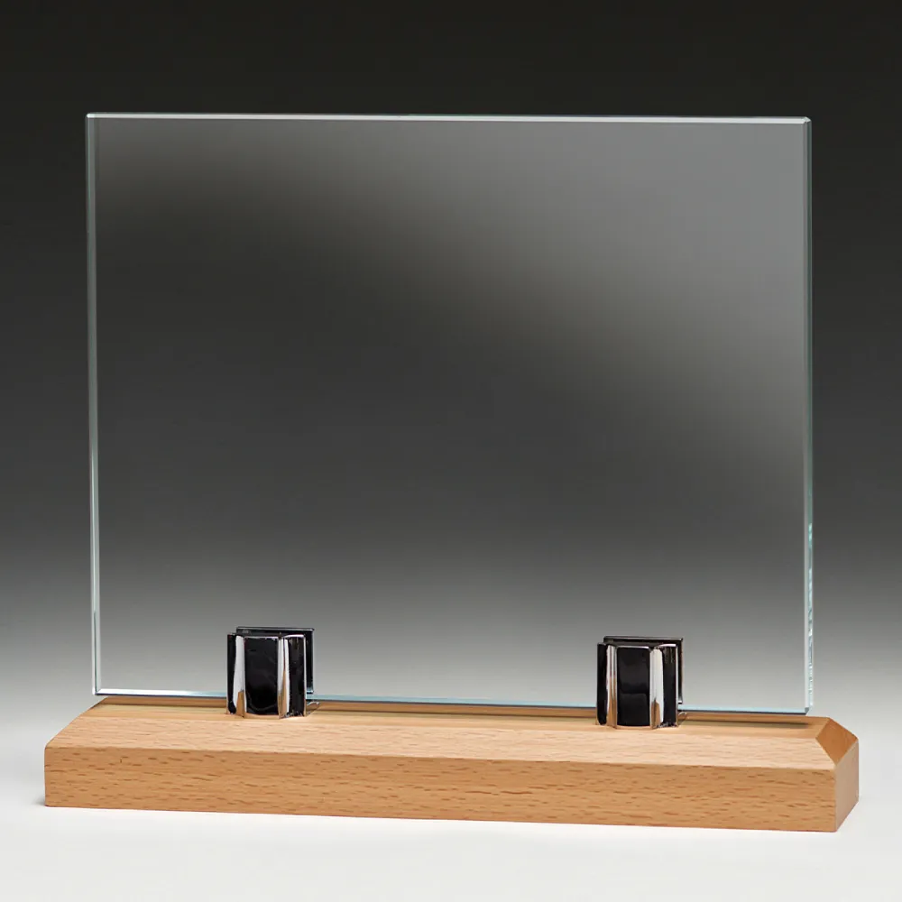 Panorama Glass and Metal back Panorama Glass and Metal with glass / wood construction