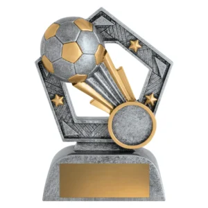 silver Rayburst - football with resin construction