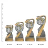 Trivia Arclight Trivia Arclight trophies next to ruler