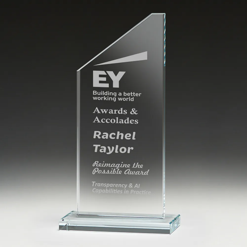 Envoy Glass envoy glass award with glass construction